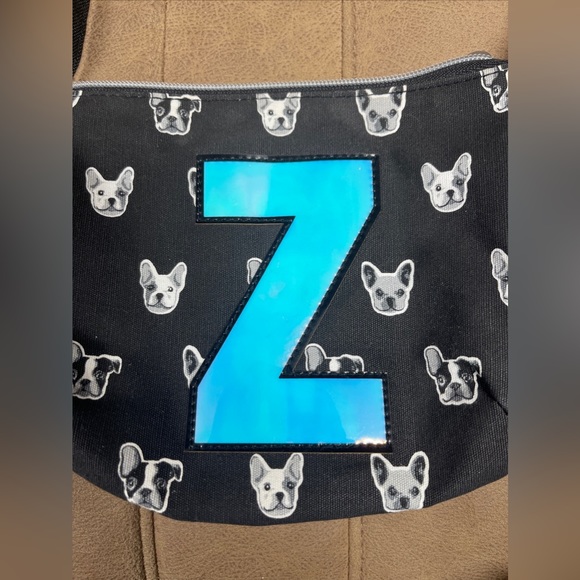 Justice Girls “Z” Initial Dogs Pug Purse Pocketbook Bag Shoulder Zoey - Picture 2 of 13
